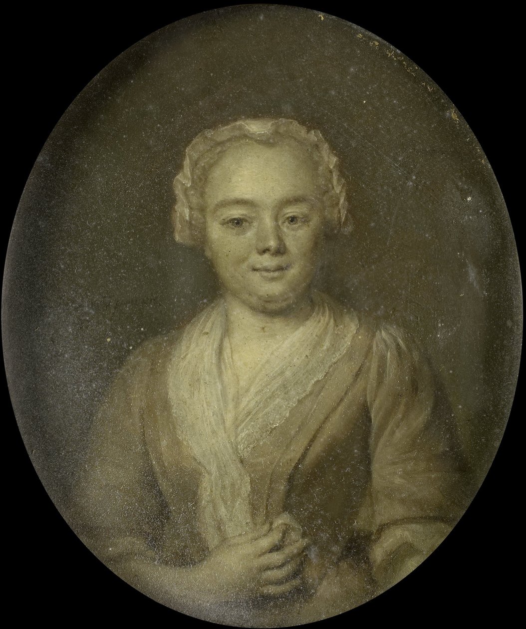 Portrett av Margaretha van Leuvenigh, kone til Bernardus de Bosch av Jan Maurits Quinkhard