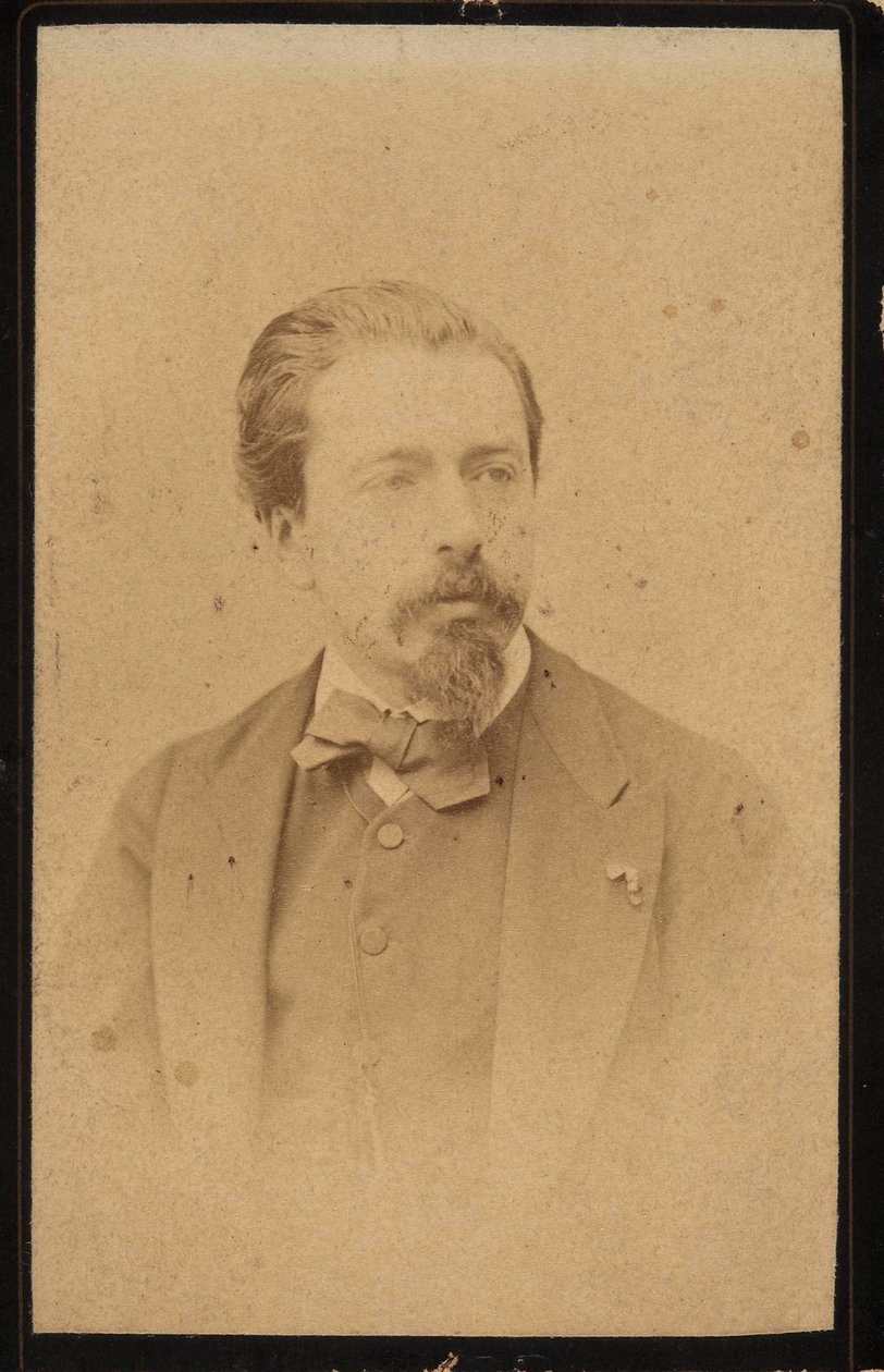 Portrett av fiolinisten og komponisten Henryk Wieniawski 1835-1880. av Jan Mieczkowski