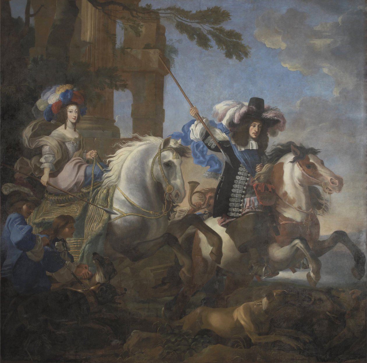 Ferdinand Maria, kurfyrst av Bayern og Henriette Adelaide av Savoy av Jan Miel
