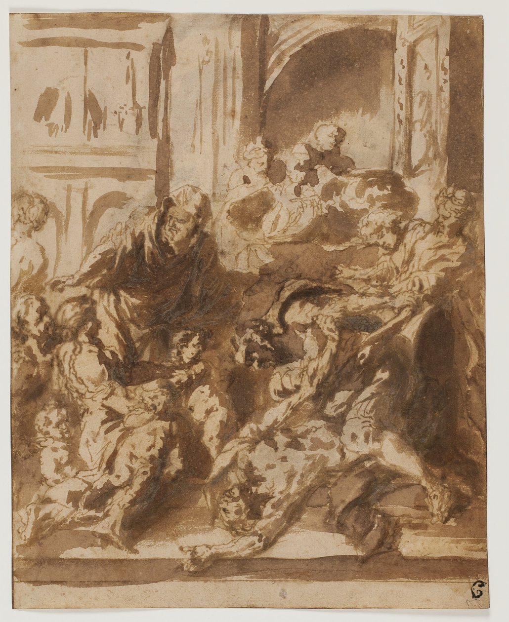 The Martyrium of St Erasmus (?) av Jan Miel