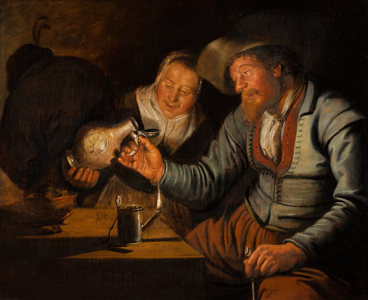 De fem sansene: Synet, 1637 av Jan Miense Molenaer