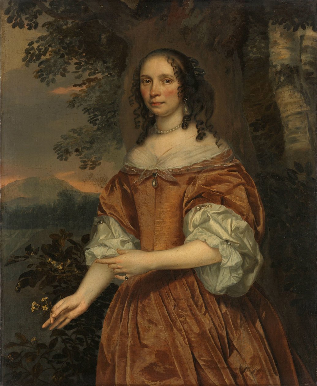 Maria de Witte Françoisdr (f 1616). Kona til Johan van Beaumont av Jan Mijtens