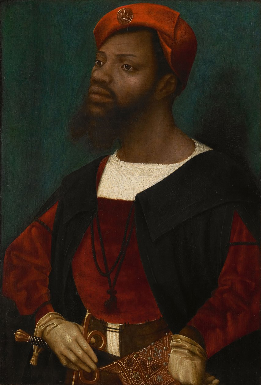 Portrett av en afrikansk mann, ca 1530 av Jan Mostaert