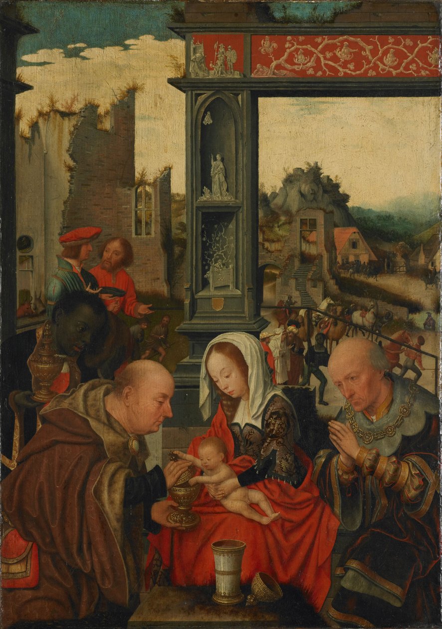 Kongenes tilbedelse, 1525 av Jan Mostaert