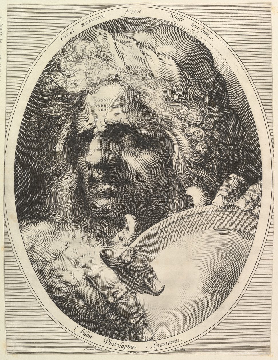 Chilon, lovgiver og filosof fra Sparta, ca. 1615. av Jan Muller