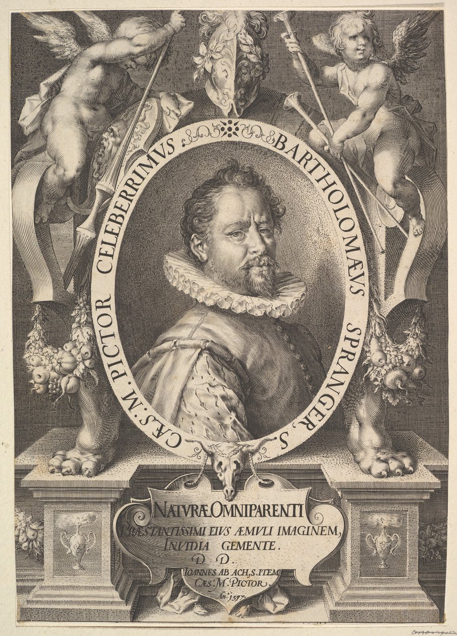 Portrett av Bartholomeus Spranger, ca. 1616. av Jan Muller