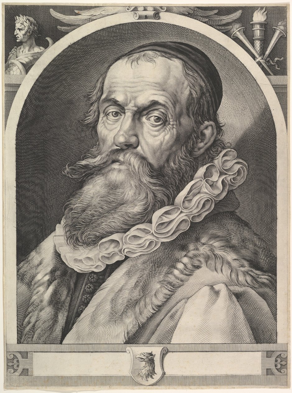 Portrett av Hendrick Goltzius, ca. 1617. av Jan Muller