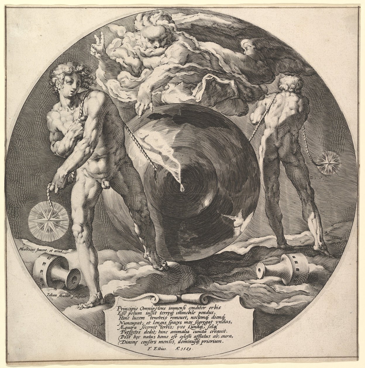 Tittel: Creation of the World, ca. 1592. av Jan Muller