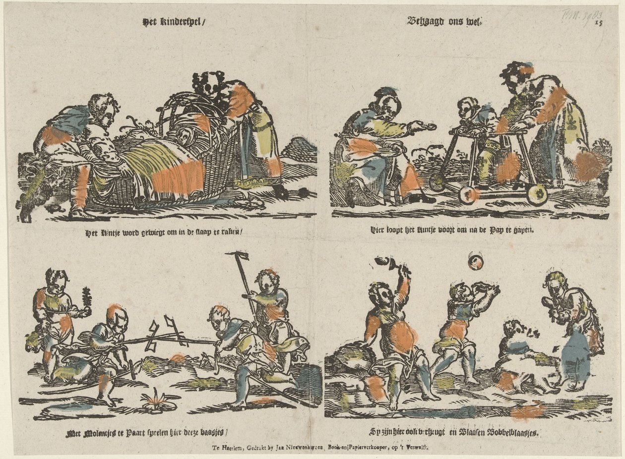 Barnelek / Gleder oss godt (tittel på objekt) av Jan Nieuwenhuyzen
