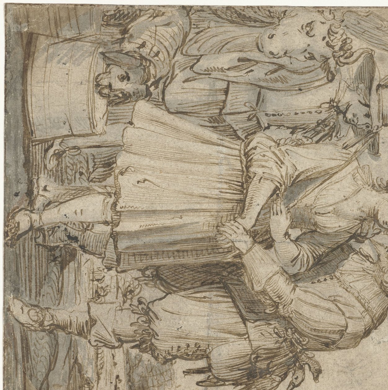 Gammel jeger og en ung kvinne av Jan Philipsz. van Bouckhorst
