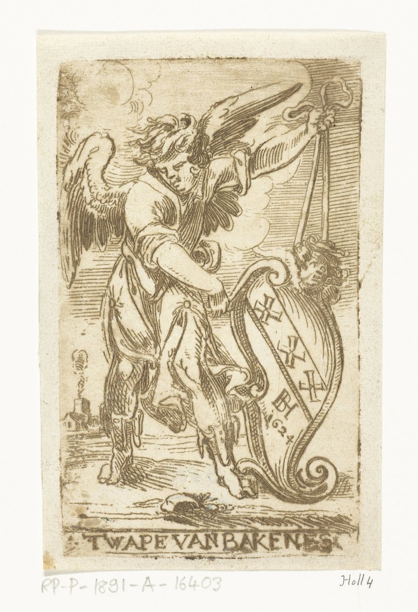 Våpenskjold fra Bakenes-familien 't Wape van Bakenes (tittel på objekt) av Jan Philipsz. van Bouckhorst