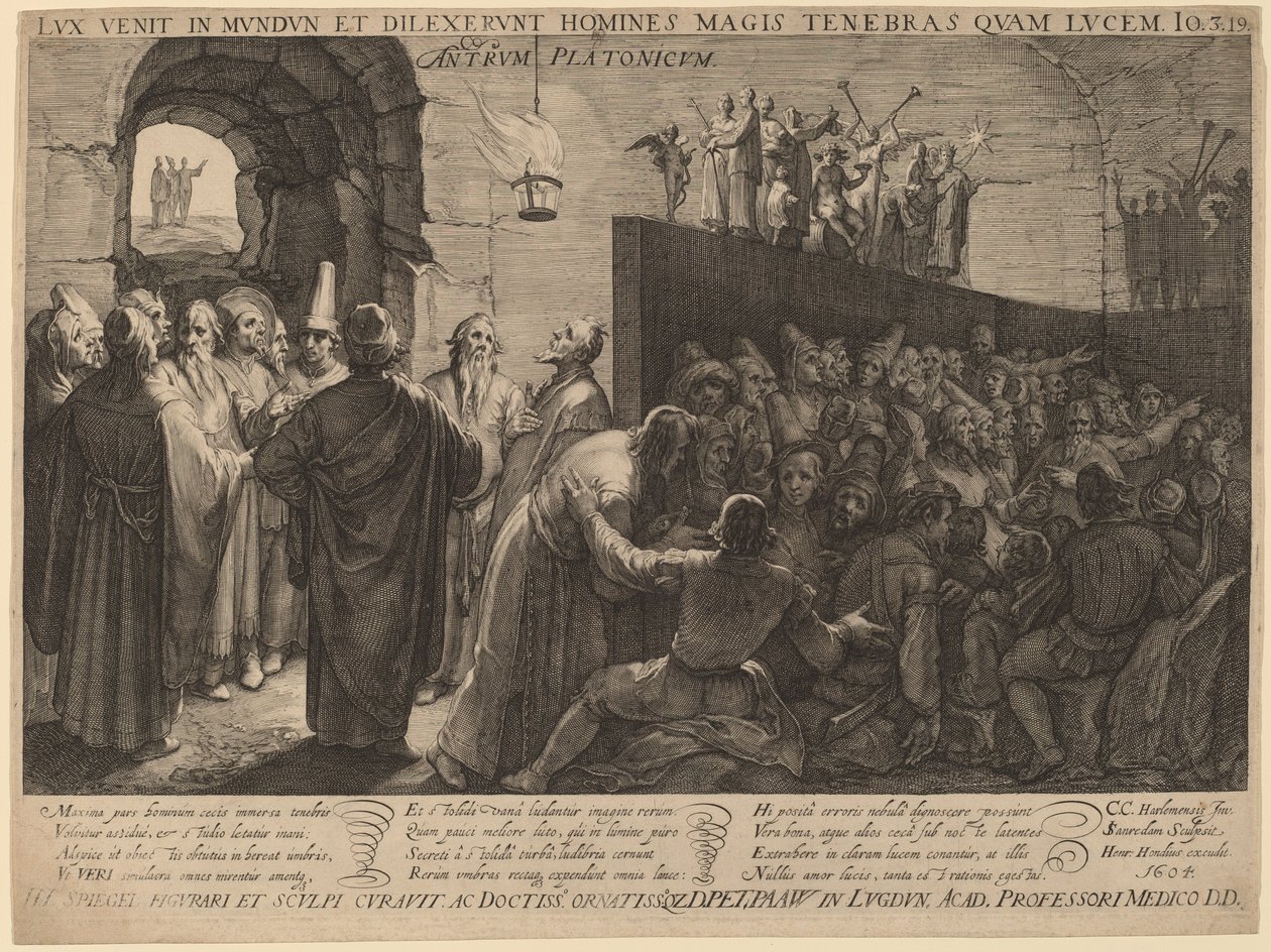 Platons hule av Jan Pietersz Saenredam after Cornelis Cornelisz van Haarlem