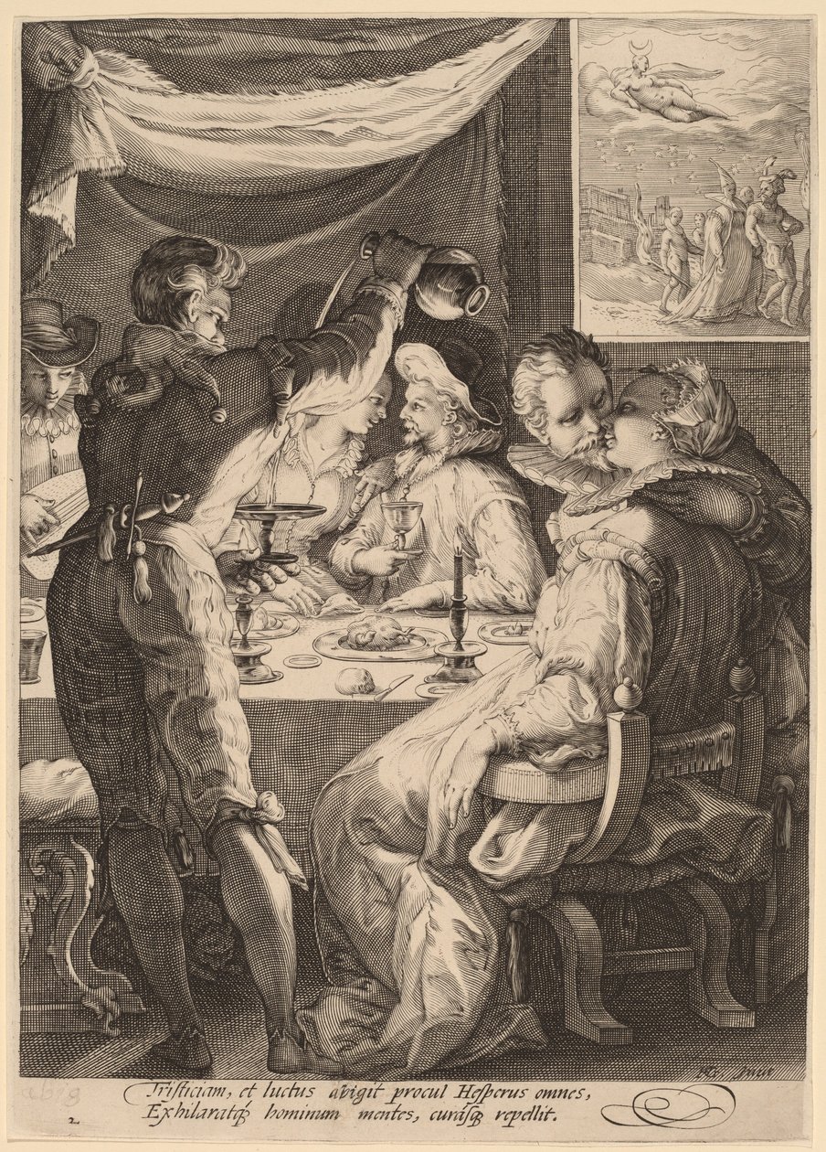 Kveld av Jan Pietersz Saenredam, after Hendrik Goltzius