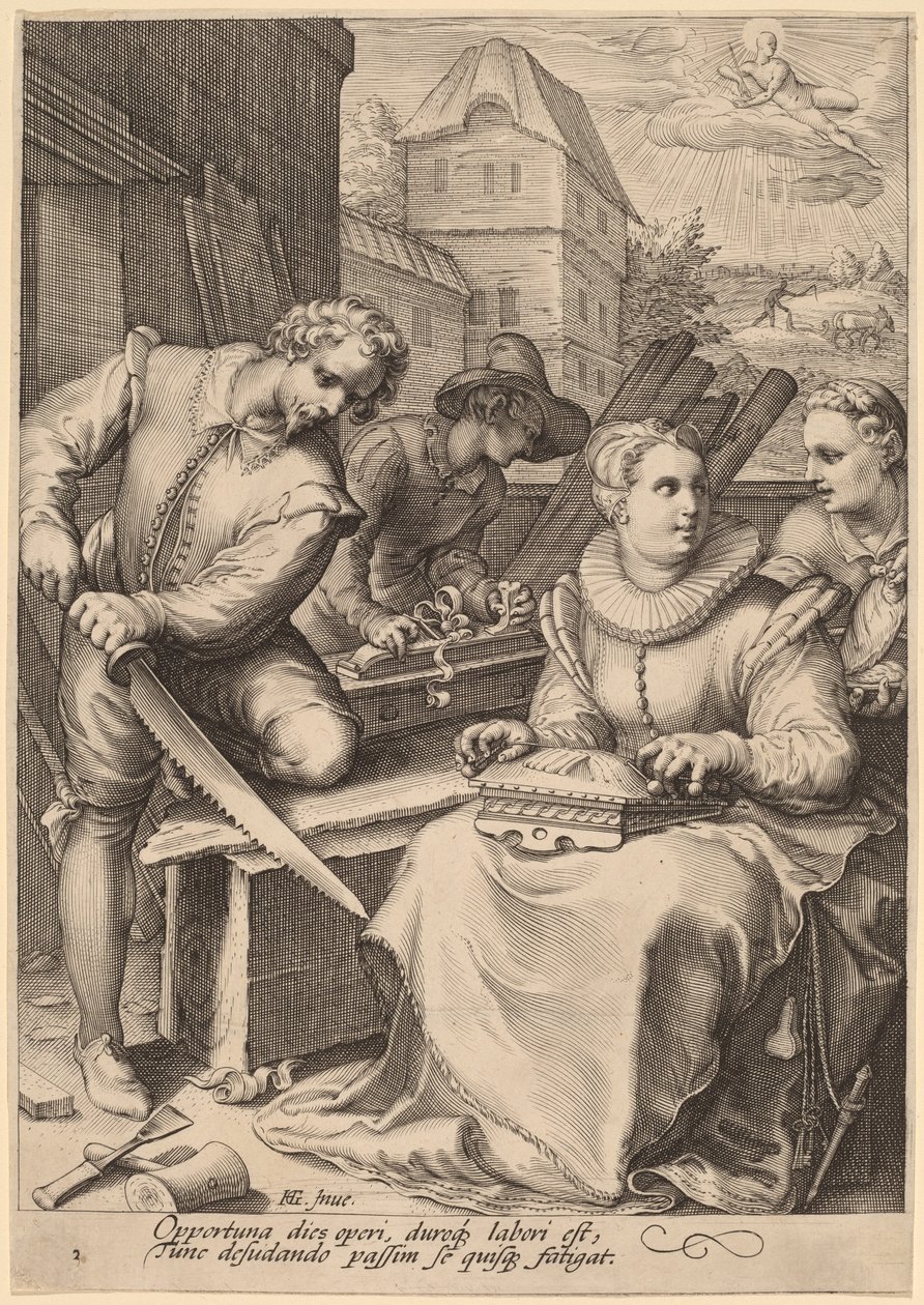 En av Jan Pietersz Saenredam, after Hendrik Goltzius
