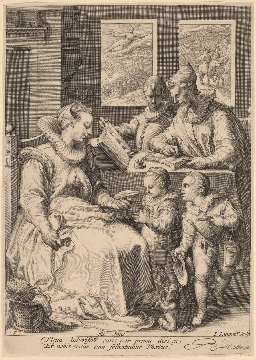 Morgen av Jan Pietersz Saenredam, after Hendrik Goltzius