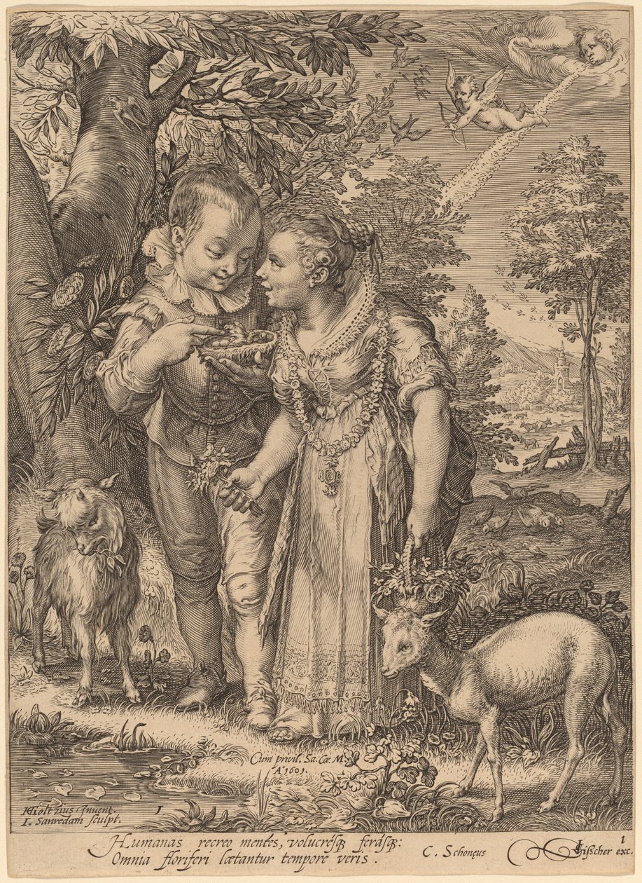Vår av Jan Pietersz Saenredam after Hendrik Goltzius