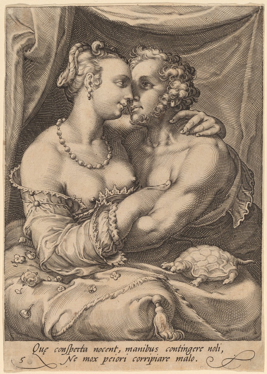 Ta på av Jan Pietersz Saenredam after Hendrik Goltzius