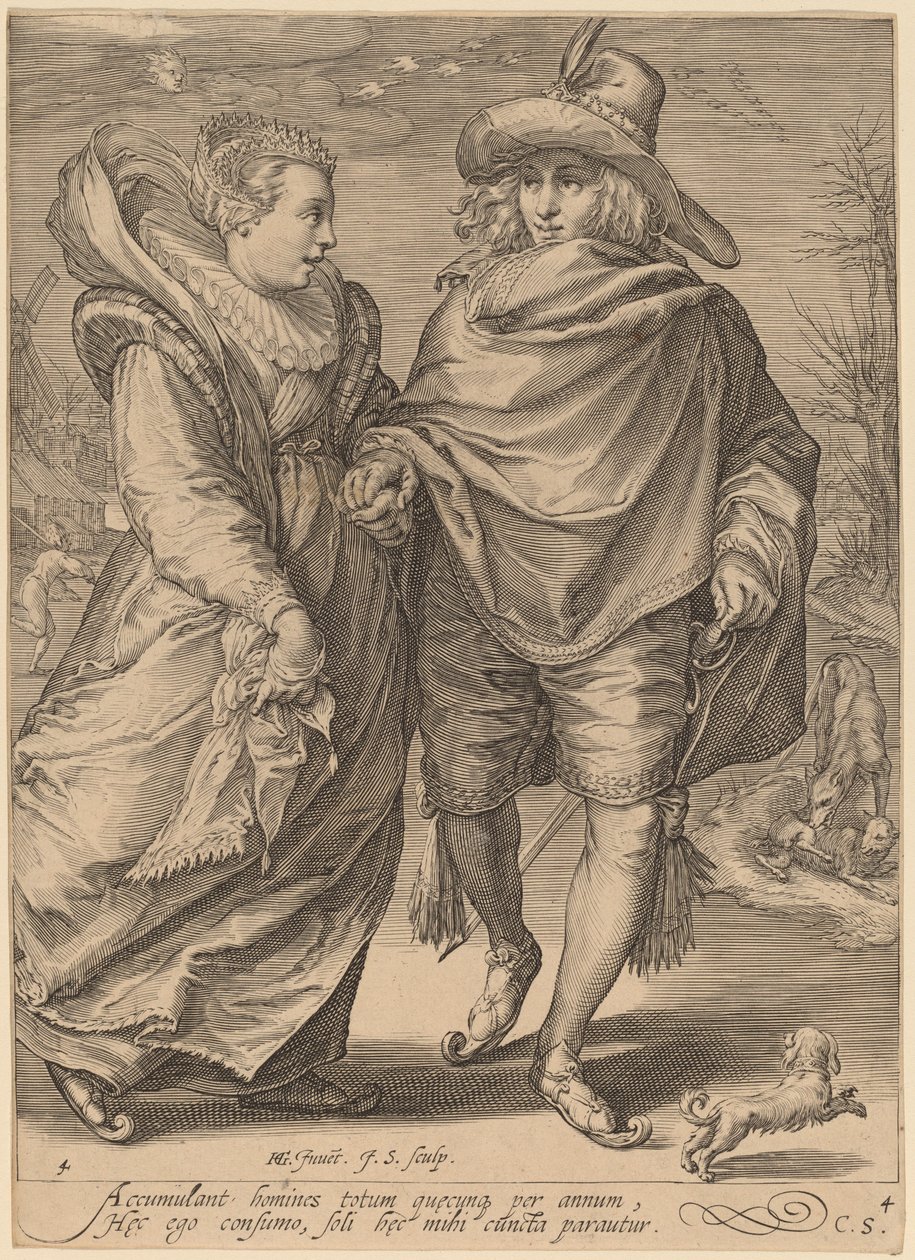 Vinter av Jan Pietersz Saenredam after Hendrik Goltzius