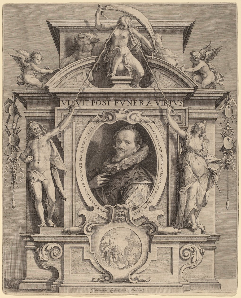Hans van Aachen av Jan Pietersz Saenredam after Pieter Isaacz