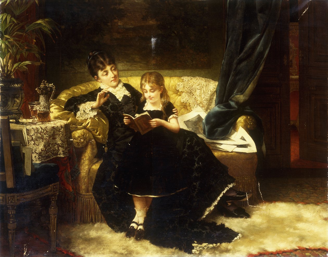 Leksjonen, 1883 av Jan Portielje