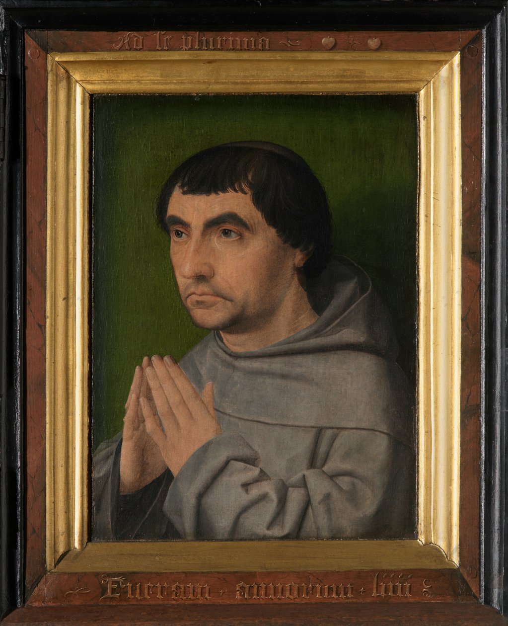 Høyre panel av Diptych of a Franciscan Friar (olje på panel) av Jan Provoost