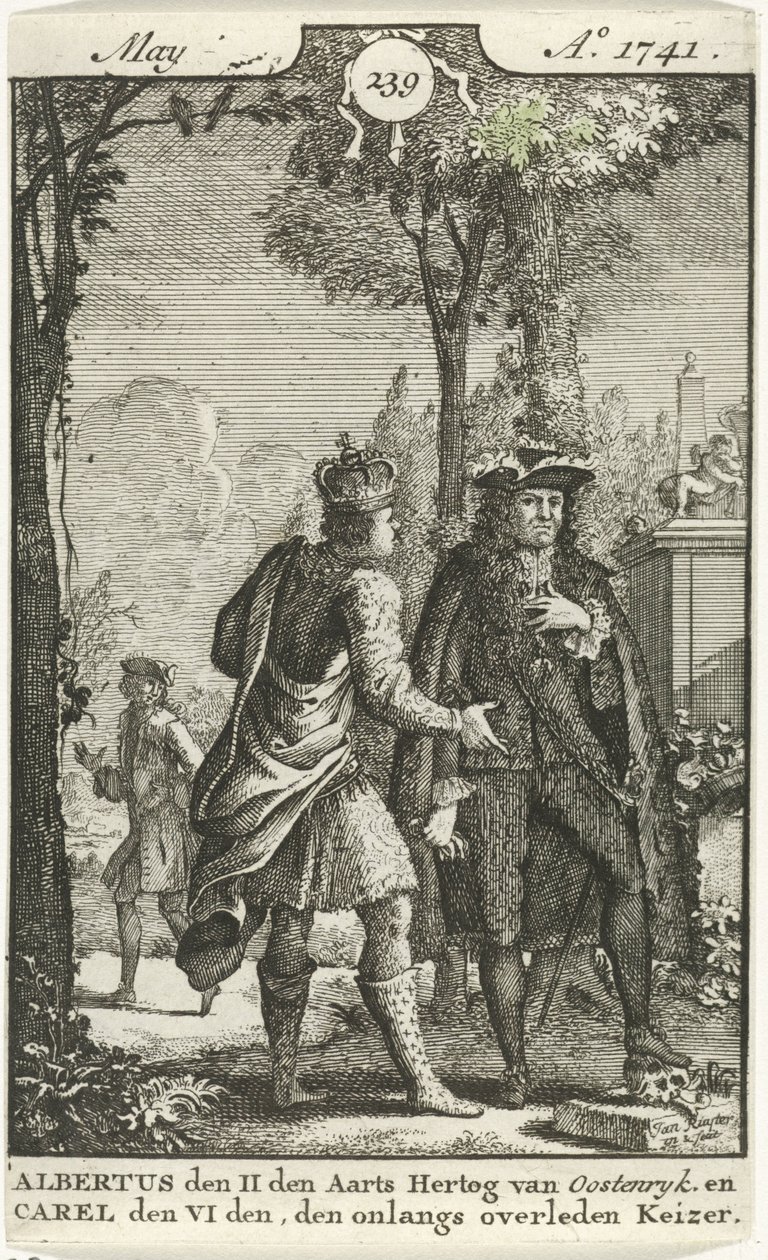 Samtale mellom Albert av Østerrike og Charles VI av Jan Ruyter