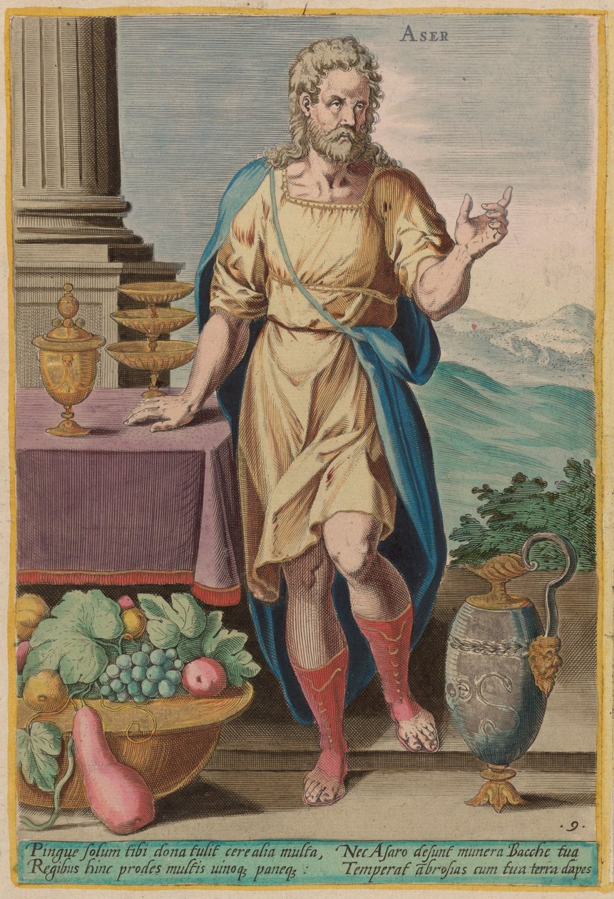 Aser av Jan Sadeler I after Crispen van den Broecke