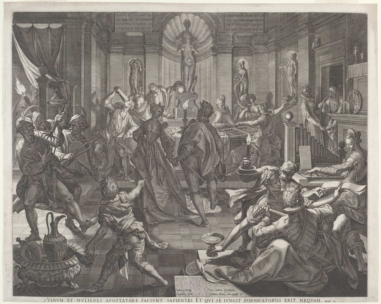 Et lysthus av Jan Sadeler I, after Joos van Winghe