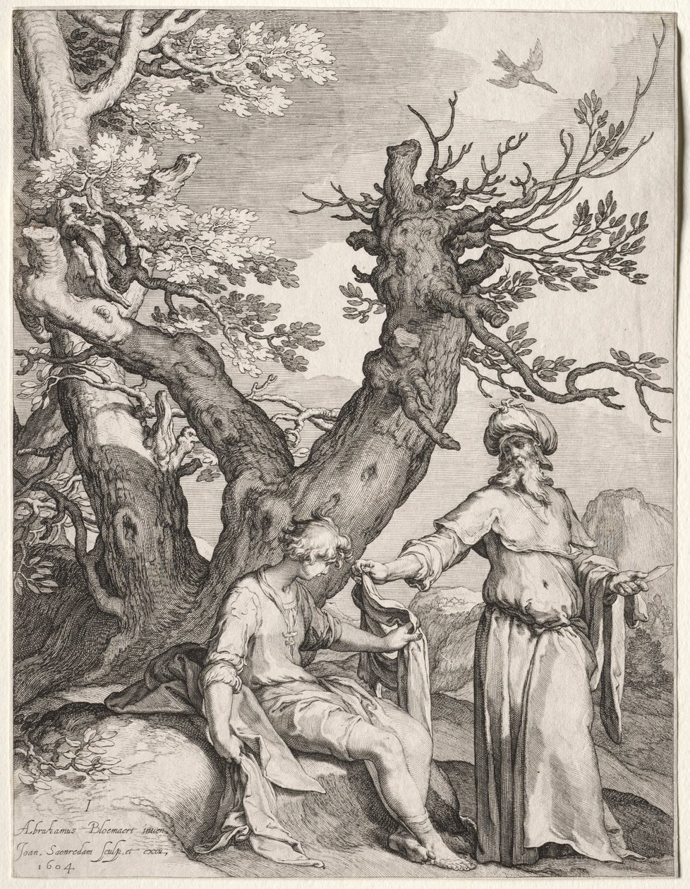 Ahia og Jeroboam, 1604. av Jan Saenredam
