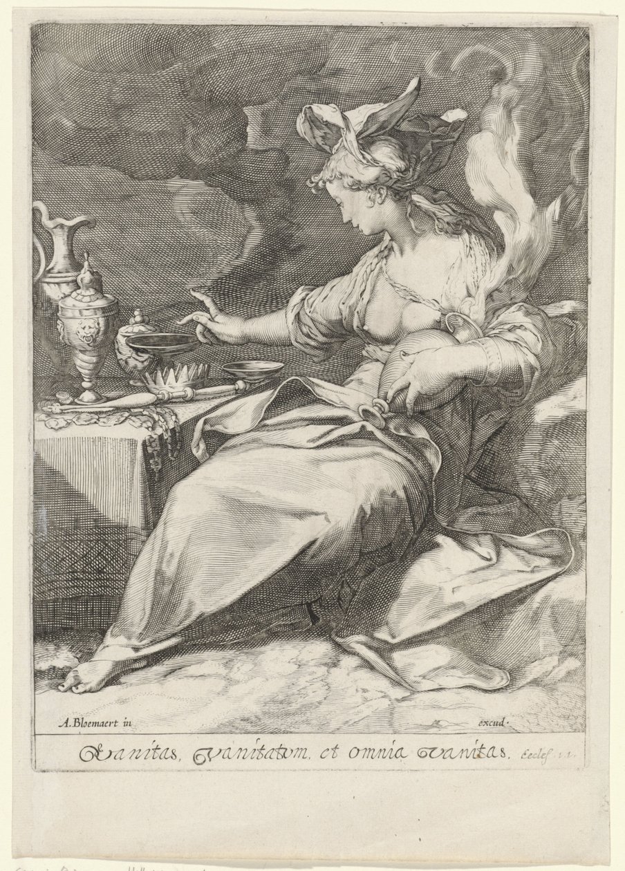 Allegorie op de vergankelijkheid (Vanity) Forfengelighet, forfengelighet og all forfengelighet (tittel på objekt) av Jan Saenredam