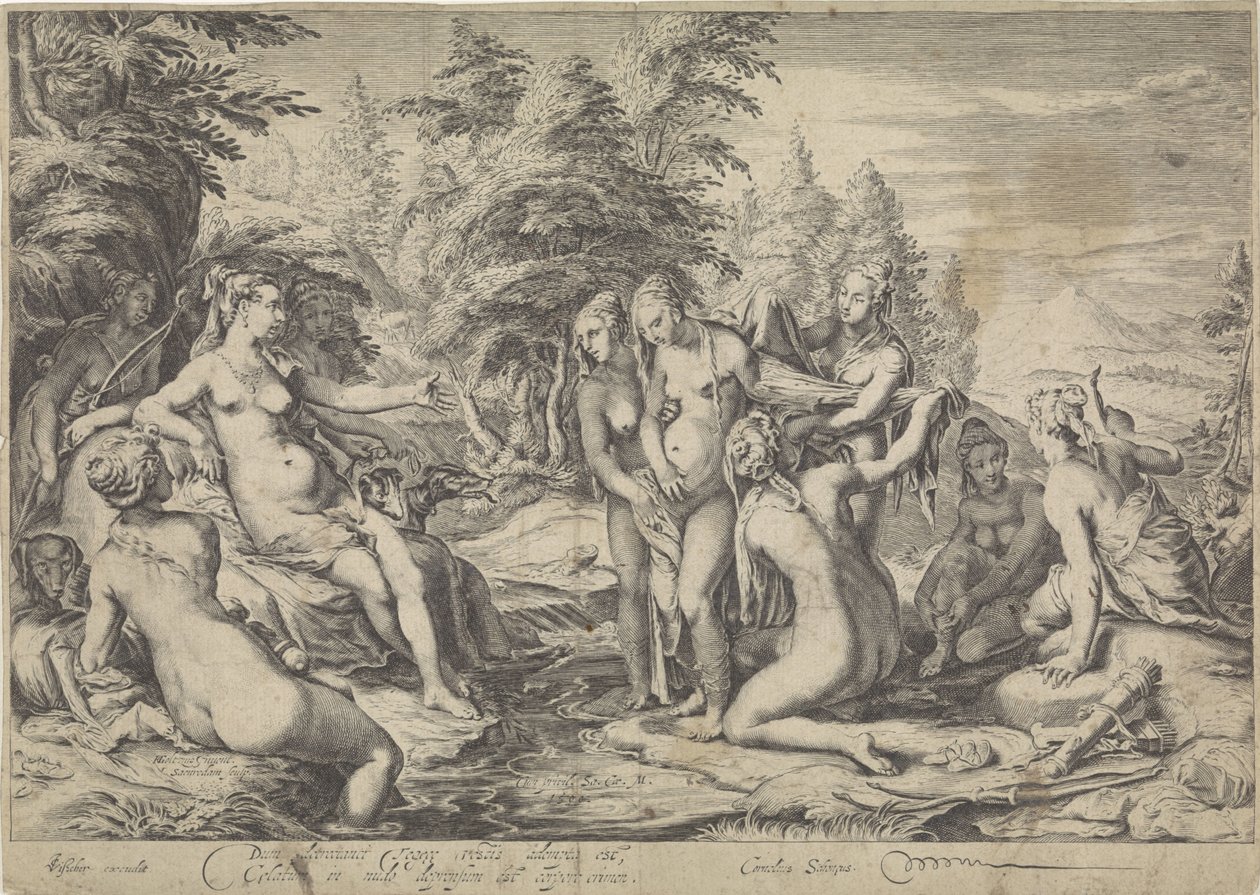 Diana oppdager Callistos graviditet av Jan Saenredam