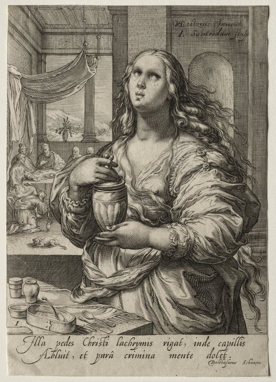 Heltinner fra Det nye testamente: Maria Magdalena av Jan Saenredam