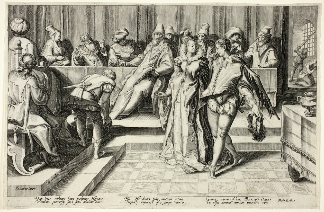 Salome danser foran Herodes av Jan Saenredam