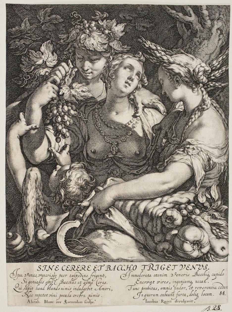 Alliansen av Venus med Bacchus og Ceres av Jan Saenredam