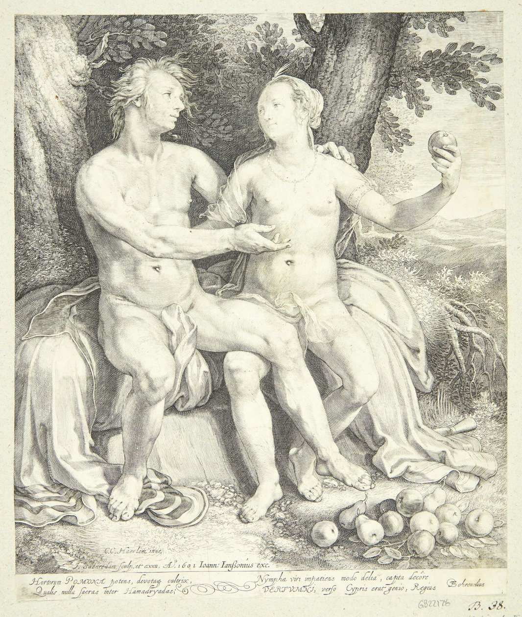 Vertumnus og Pomona av Jan Saenredam