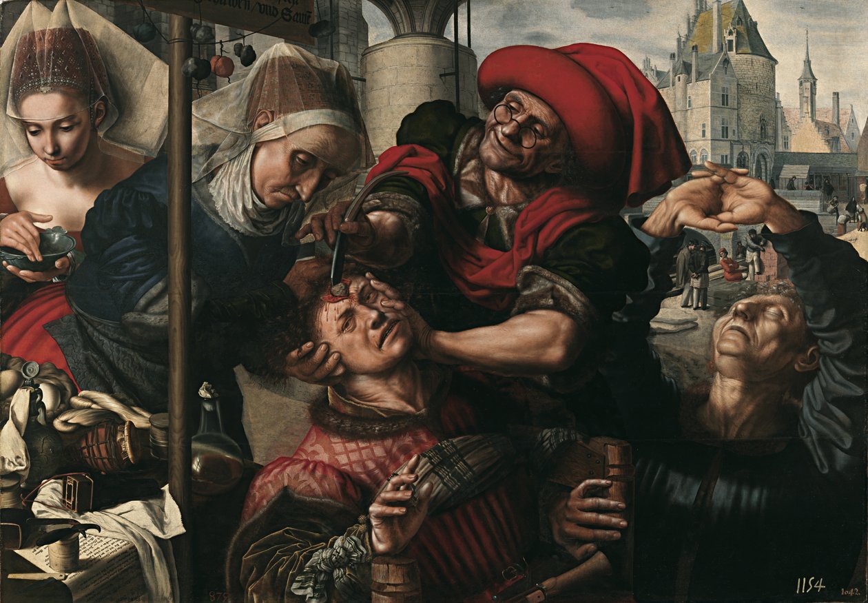 Kirurgi, 1550-1555 av Jan Sanders Hemessen van