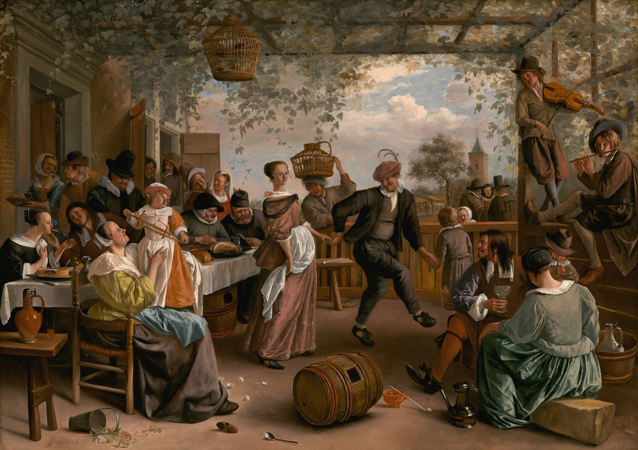 Det dansende paret, 1663. av Jan Steen