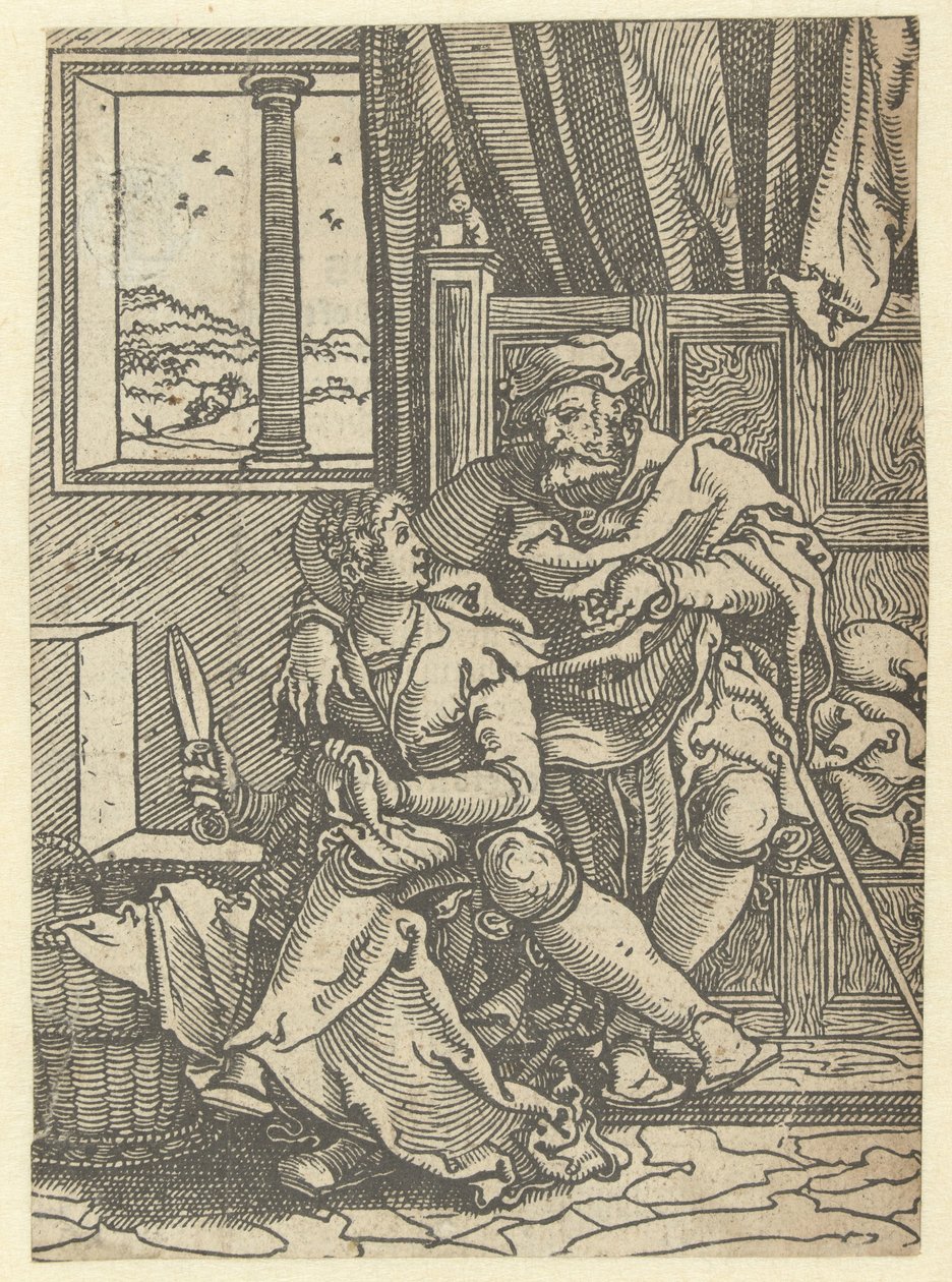 Sittende par i et interiør av Jan Swart Van Groningen