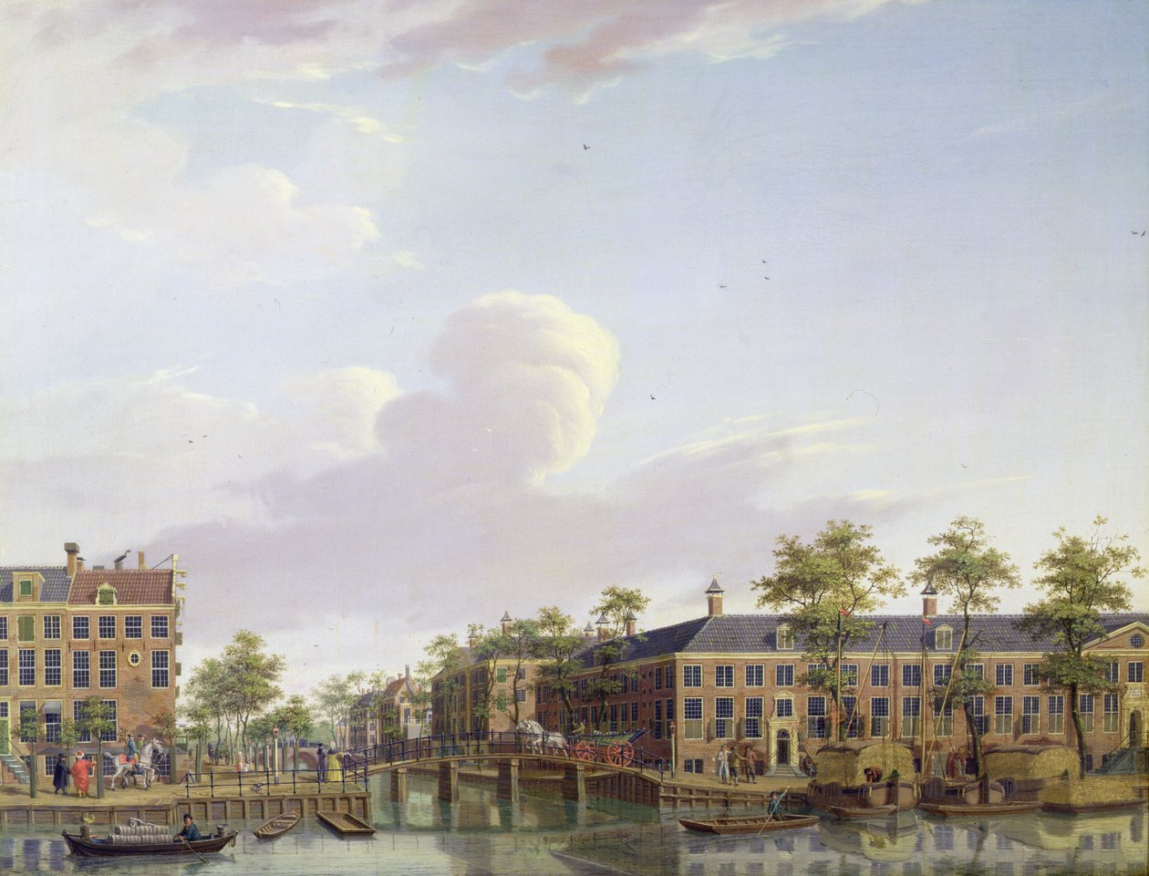 Almshusene ved elven Amstel, Amsterdam av Jan Ten Compe