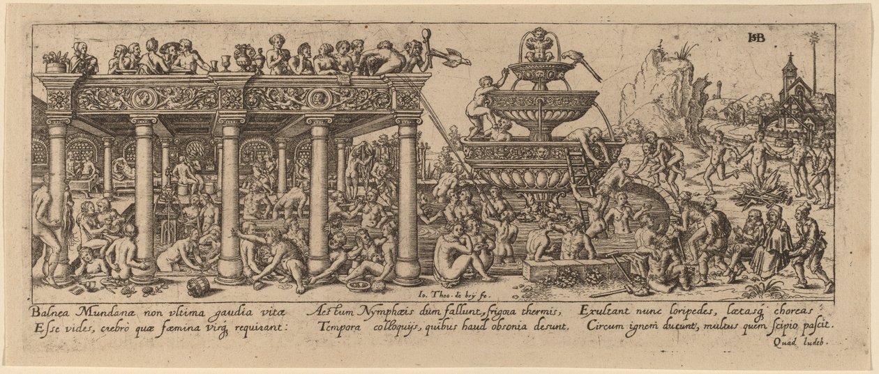 Ungdomskilde av Jan Theodor de Bry after Barthel Beham