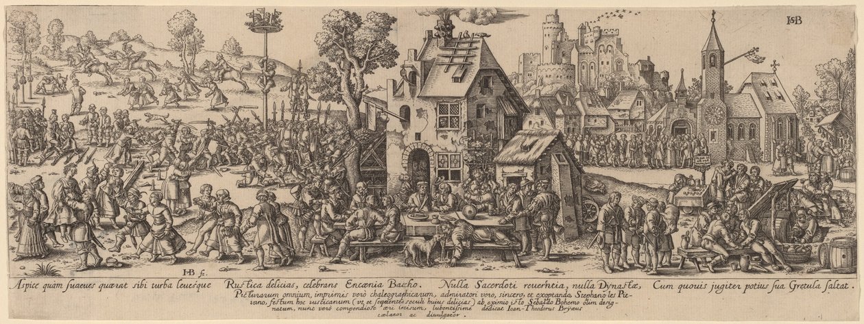 Country Fair av Jan Theodor de Bry after Sebald Beham