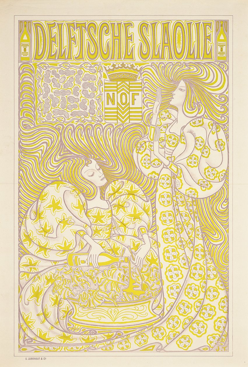 En reklameplakat for Delft Salad Oil, 1894 av Jan Toorop