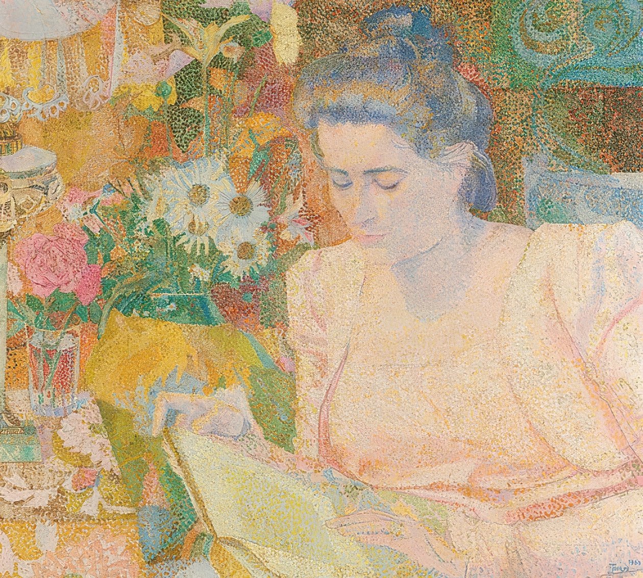 Portrett av Marie Jeanette de Lange. 1900 av Jan Toorop