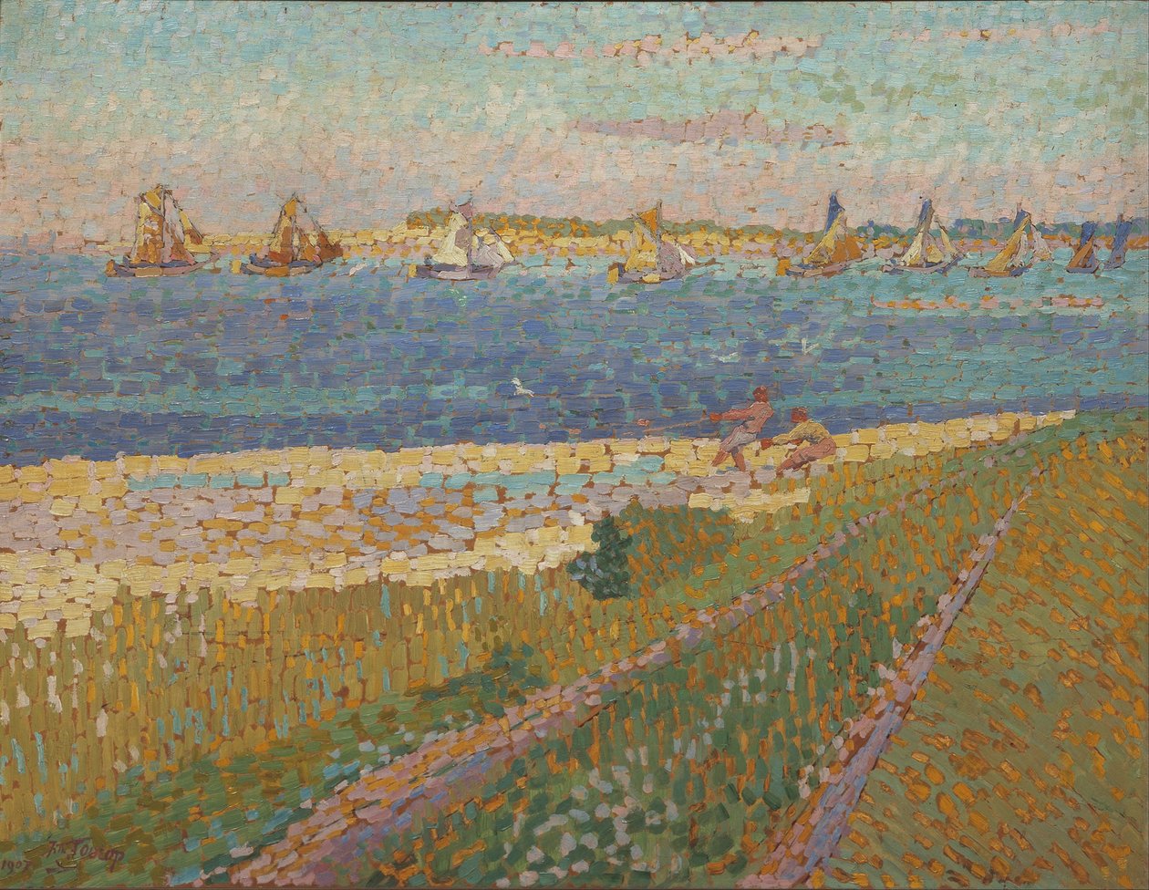 Schelde ved Veere, 1907 av Jan Toorop