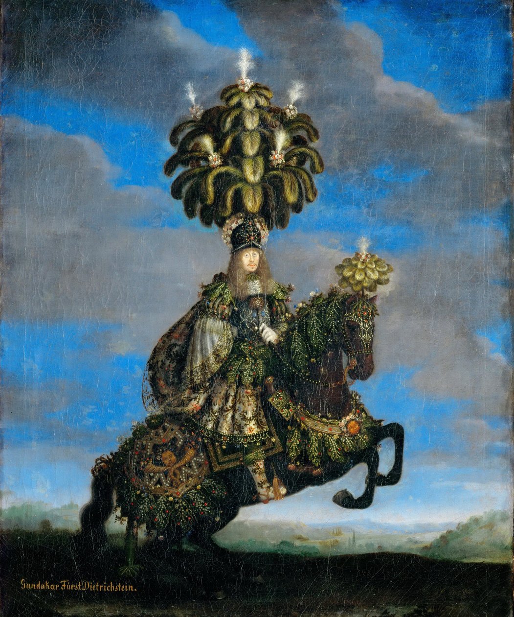 Gundakar, prins Dietrichstein 1623-1690 i kostyme for en hesteballett, 1667 av Jan Thomas