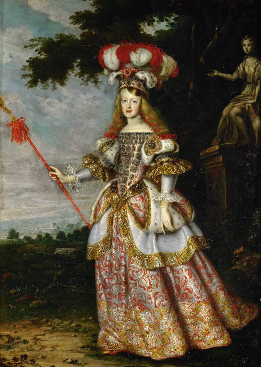 Margarita Teresa, infanta av Spania 1651-1673, i en teaterdrakt, 1667 av Jan Thomas