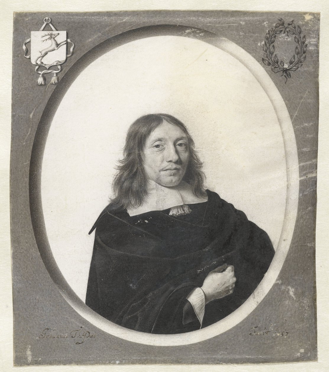 Portrett av Gijsbert van der Hoeven av Jan Thopas