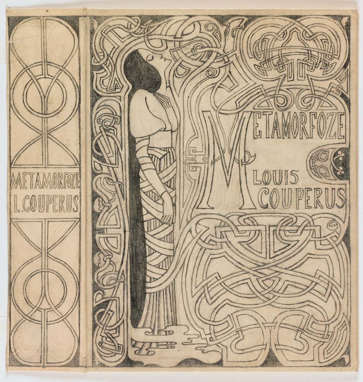 Banddesign for: Louis Couperus, Metamorfoze, 1897 av Jan Toorop