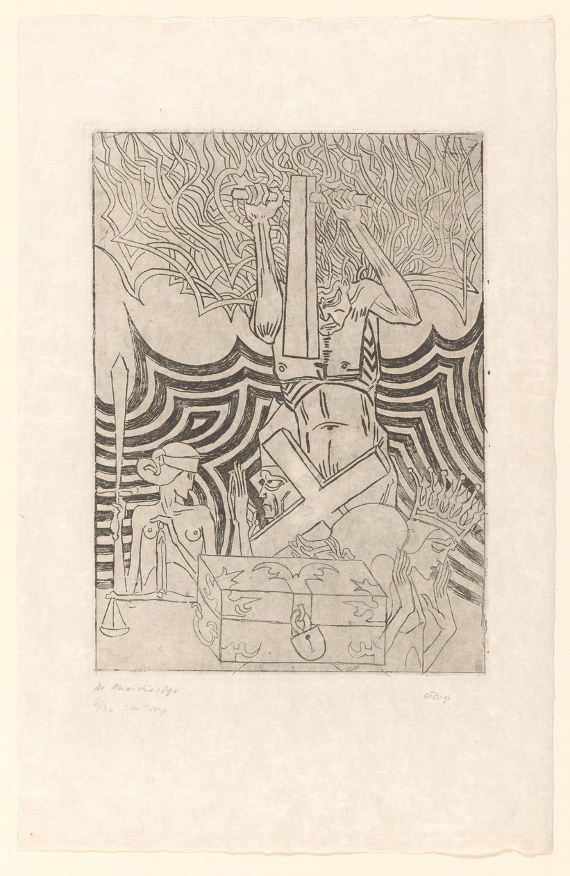 De Anarchie (original tittel på objekt) De Anarchist (original tittel) av Jan Toorop