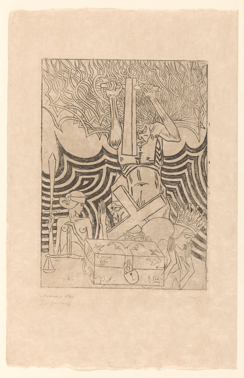 De Anarchie (original tittel på objekt) De Anarchist (original tittel) av Jan Toorop